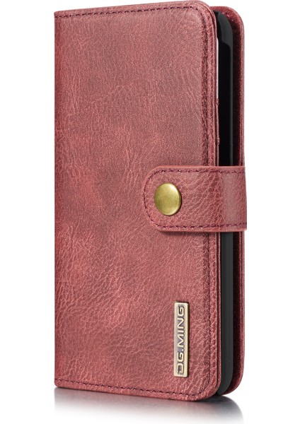 Samsung Galaxy A40 Cüzdan Için Telefon Kasası Çıkarılabilir Kasa Şok Geçirmez Kabuk Flip Koruyucu Kapak - Kırmızı (Yurt Dışından) modelleri