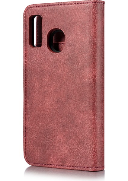 Samsung Galaxy A40 Cüzdan Için Telefon Kasası Çıkarılabilir Kasa Şok Geçirmez Kabuk Flip Koruyucu Kapak - Kırmızı (Yurt Dışından) fırsatları