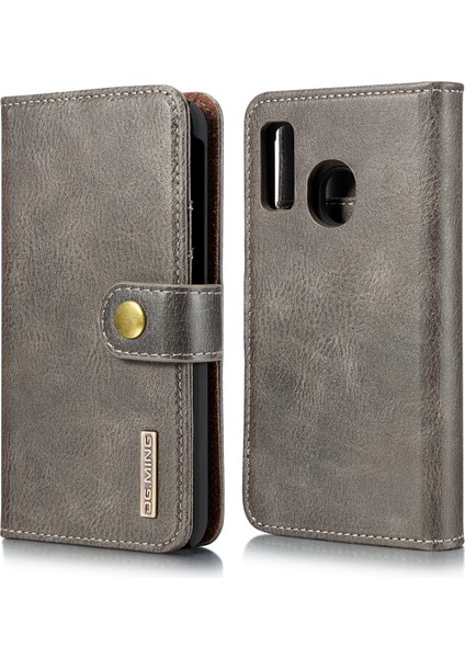 Samsung Galaxy A40 Cüzdan Için Telefon Kasası Çıkarılabilir Kasa Şok Geçirmez Kabuk Flip Koruyucu Kapak - Gri (Yurt Dışından) fiyatları