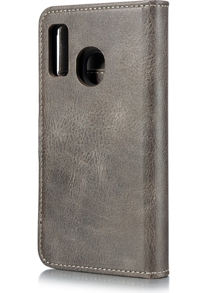 Samsung Galaxy A40 Cüzdan Için Telefon Kasası Çıkarılabilir Kasa Şok Geçirmez Kabuk Flip Koruyucu Kapak - Gri (Yurt Dışından) fırsatları