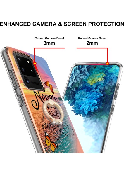 Samsung Galaxy M31-BLUE Için Serin Koruyucu Yüzük Tutucu Kickstand Pc+Tpu Şık Kasa (Yurt Dışından) modelleri