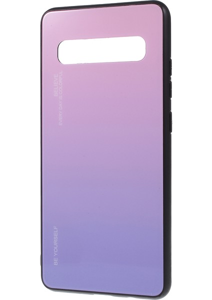 Gradyan Renk Cam+Tpu Telefon Kapak Samsung Galaxy S10 5g Için Inceleme - Pembe/mor (Yurt Dışından) fiyatları