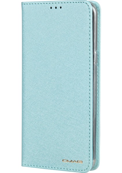 Samsung Galaxy S8 G950 Için Ipek Doku Kartı Tutucu Deri Telefon Kapağı - Cyan (Yurt Dışından) fırsatları