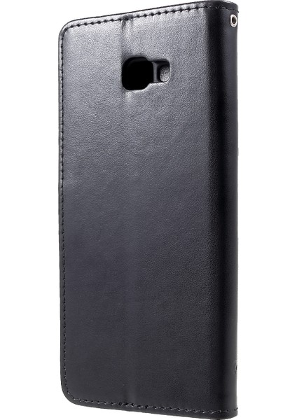 Baskı Kelebek Çiçek Cüzdanı Samsung Galaxy J4+ - Siyah Için (Yurt Dışından) fiyatları