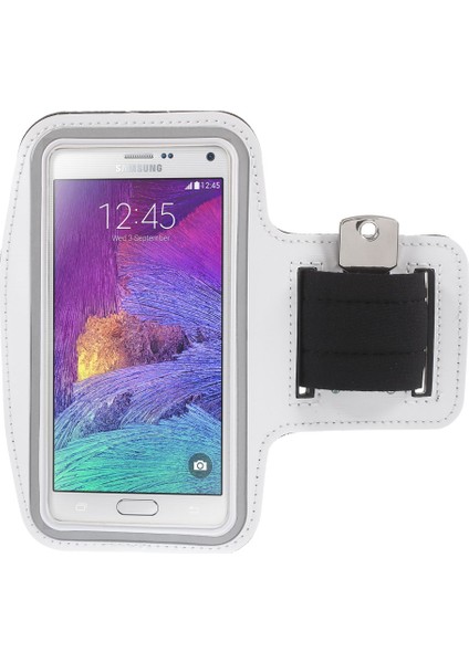 Samsung Galaxy Için Jogging Sports Gym Kol Bandı Koşmak Not 4 N910/NOT 3 N9000/GALAXY A7 Sm -A700F - Beyaz (Yurt Dışından)