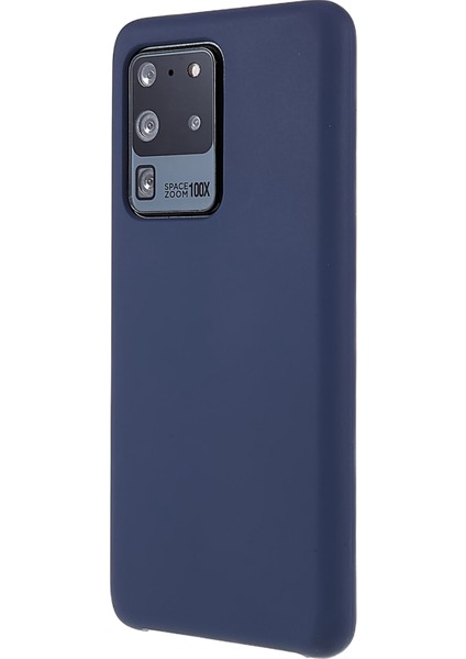 Samsung Galaxy S20 Ultra Telefon Için Çantayı Kapsayan Premium Katı Hal Silikon Telefon Kılıfı Cep Telefonu Koruyucusu-Dark Mavi (Yurt Dışından)