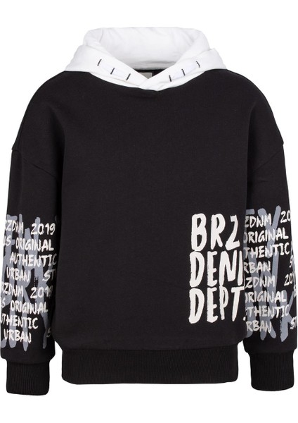 Baskılı Erkek Çocuk Kapüşonlu Sweatshirt Hoodie