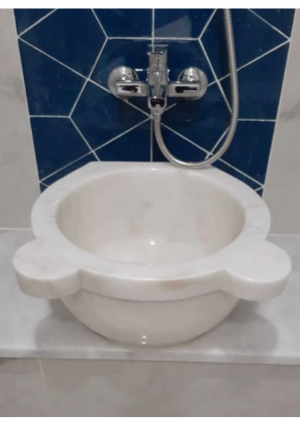 Beyaz Mermer Duz Kurna indirimleri