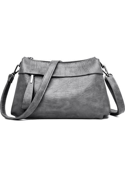 Hakiki Deri Küçük Kare Çanta Rahat Omuz Çantası (Yurt Dışından)