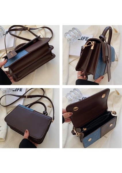 Küçük Kare Çanta Şık Kadın Omuz Çantası (Yurt Dışından) modelleri