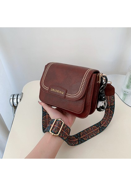 Vintage Geniş Omuz Çapraz Askılı Çanta (Yurt Dışından) indirimleri