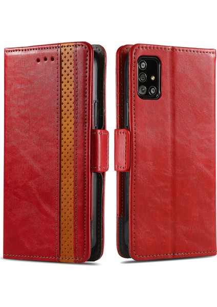 Samsung Galaxy A91/S10 LITE/M80S-GRE Için Kelebek Çiçekler Deri Cüzdan Kılıfı (Yurt Dışından)