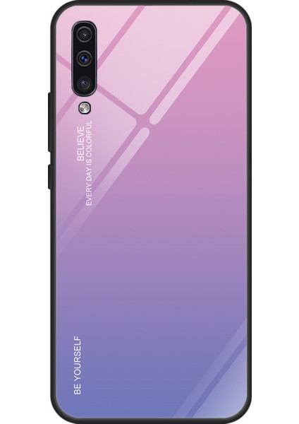 Samsung Galaxy A50/A50S/A30'LAR Için Gradyan Renk Cam+Tpu+Pc Telefon Kılıf Aksesuarı - Gül/mavi (Yurt Dışından) fiyatları