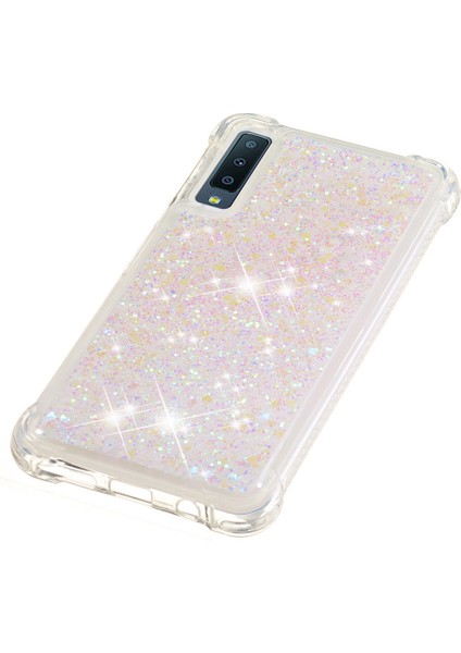 Seashell Digital Samsung Galaxy A7/A750 Için Glitter Powder ve Shockroof Tpu Telefon Kabuğu - Çok Renkli (Yurt Dışından)