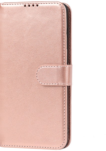 R61 Doku Dikişli Dikiş Telefon Kılıfı Strap Anti -Drop Pu Deri Cüzdan Kapağı Samsung Galaxy S10 - Gül Altın (Yurt Dışından) fiyatları