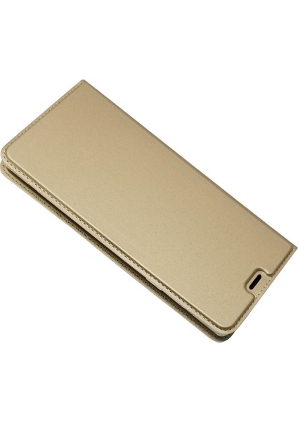 Samsung Galaxy Note 9 - Altın Otomatik Emilmiş Stand Deri Kart Tutucu Telefon Kabuğu - Altın (Yurt Dışından) modelleri