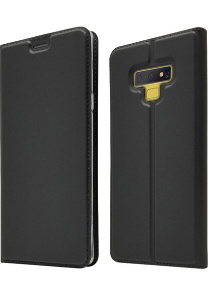 Samsung Galaxy Note 9 - Siyah Için Kart Yuvası ile Otomatik Emilmiş Stand Deri Kılıf (Yurt Dışından) fiyatları