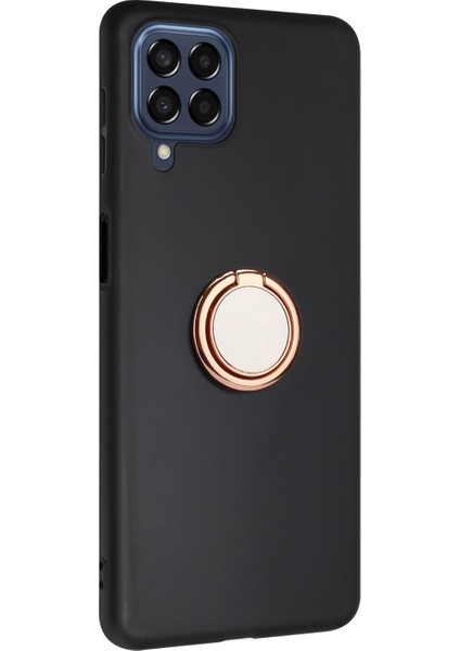 Samsung Galaxy A12/M12 Için Mat Telefon Kılıfı Yüzük Kickstand-Rose Altın (Yurt Dışından)