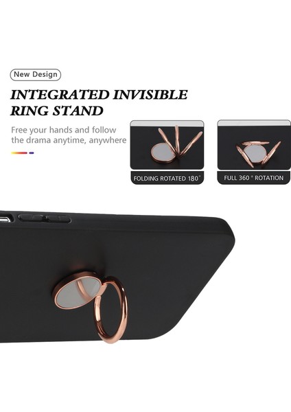 Samsung Galaxy A12/M12 Için Mat Telefon Kılıfı Yüzük Kickstand-Rose Altın (Yurt Dışından) fiyatları