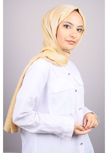 Düz Renk Kristal Abiye Şal - Desen-01 - Renk-01 -96