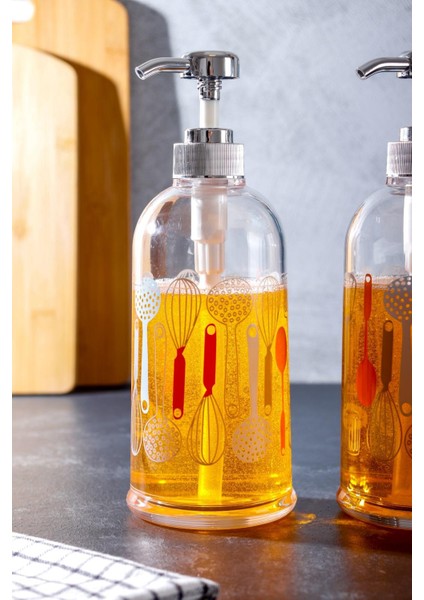 Homenıva Arow 2'li Sıvı Sabun ve Bulaşık Deterjanı Şişesi 500 ml