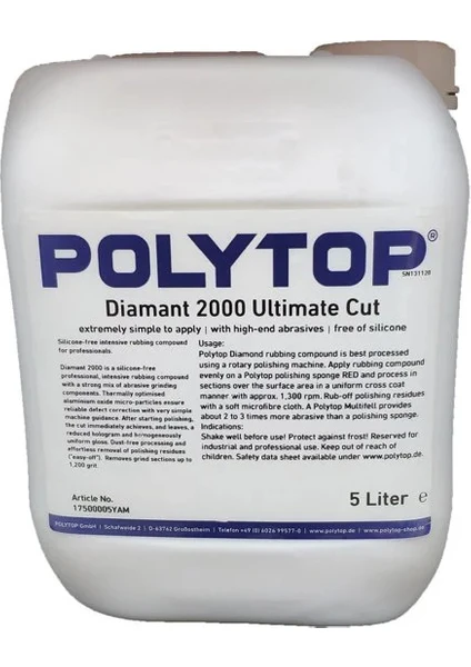 Diamant 2000 Ultimate Cut Agresif Kalın Pasta 5lt.