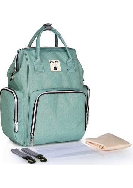 Çok Fonksiyonlu Moda Sırt Çantası Anne Çantası Büyük Kapasiteli Anne ve Bebek Gezi Çantası Anne ve Bebek Malzemeleri Su Geçirmez Sırt Çantası (Yurt Dışından)