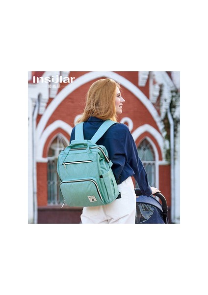 Çok Fonksiyonlu Moda Sırt Çantası Anne Çantası Büyük Kapasiteli Anne ve Bebek Gezi Çantası Anne ve Bebek Malzemeleri Su Geçirmez Sırt Çantası (Yurt Dışından) fırsatları