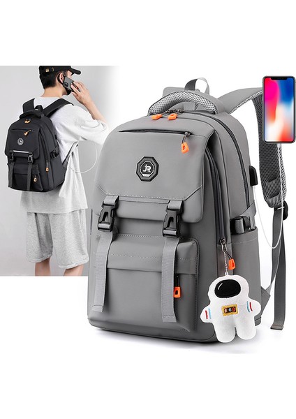 Erkek Çocuklar ve Gençler Için Sağlam ve Dayanıklı Okul Çantaları, Büyük Kapasiteli Sırt Çantaları, Ortaokul ve Lise Öğrencileri Için Basit, Çok Fonksiyonlu Sırt Çantaları (Yurt Dışından)