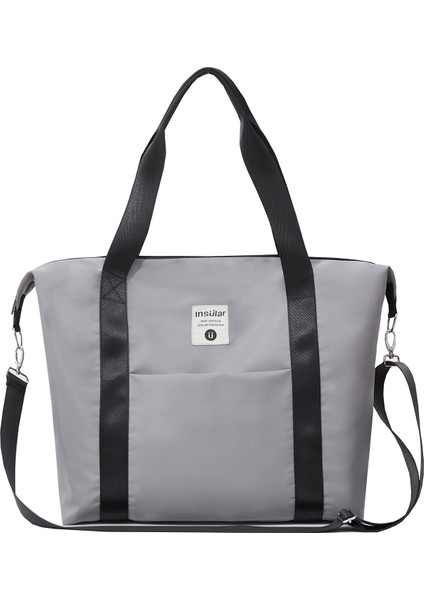 Çok Fonksiyonlu Crossbody Tek Omuz Büyük Kapasiteli Mumya Çantası Su Geçirmez Anne ve Bebek Çantası Taşınabilir Bebek Bekleyen Anne Çantası (Yurt Dışından)