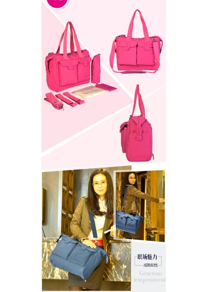 Çok Fonksiyonlu Tek Omuz Anne Çantası Büyük Kapasiteli Yıkanmış Naylon Anne ve Bebek Gezisi Anne Çantası (Yurt Dışından) modelleri