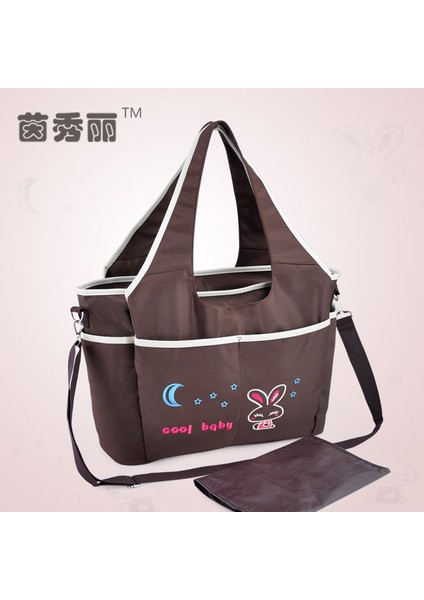 Su Geçirmez Klasik Anne Çantası Kore Tarzı Moda ve Dayanıklı Çok Fonksiyonlu Büyük Kapasiteli Doğum Çantası Anne Çantası (Yurt Dışından)