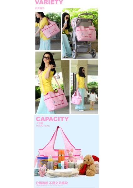 Su Geçirmez Klasik Anne Çantası Kore Tarzı Moda ve Dayanıklı Çok Fonksiyonlu Büyük Kapasiteli Doğum Çantası Anne Çantası (Yurt Dışından) modelleri