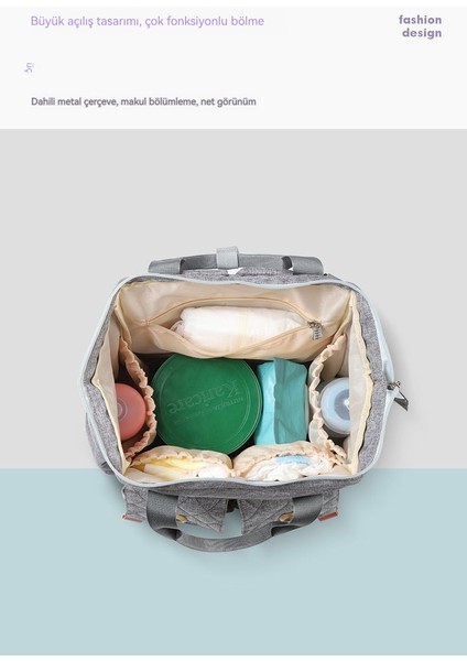 Anne Çantası Bebek Çok Fonksiyonlu Su Geçirmez Anne Çantası Sırt Çantası Anne ve Bebek Çantası Gezi Anne Hamile Kadın Bebek Çantası (Yurt Dışından) modelleri