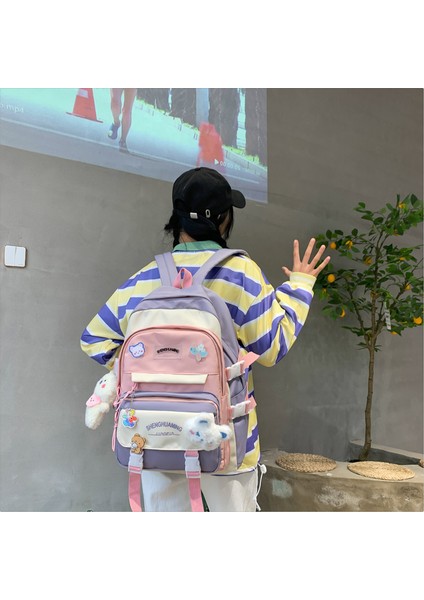 Schoolbag Kadın Yaz Sırt Çantası Lise Öğrencileri Ortaokul Ilkokul Öğrencileri Üçüncü Ila Altıncı Sınıf Sevimli Sırt Çantası (Yurt Dışından) fırsatları