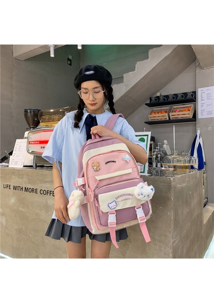 Schoolbag Kadın Yaz Sırt Çantası Lise Öğrencileri Ortaokul Ilkokul Öğrencileri Üçüncü Ila Altıncı Sınıf Sevimli Sırt Çantası (Yurt Dışından) indirimleri