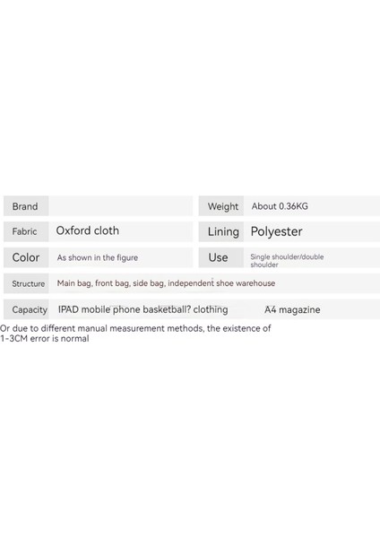 Ayakkabı Bölmeli Moda Omuz Çantası Büyük Kapasiteli Basketbol Çantası (Yurt Dışından) modelleri