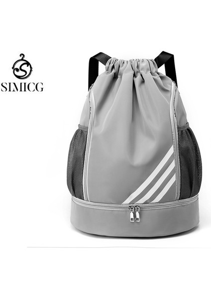 Ayakkabı Bölmeli Moda Omuz Çantası Büyük Kapasiteli Basketbol Çantası (Yurt Dışından)
