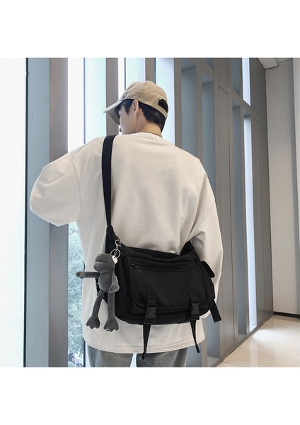 Bebekli Öğrenci Kanvas Çapraz Çanta (Yurt Dışından)