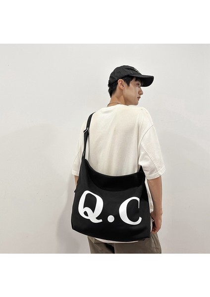 Öğrenci Büyük Kapasiteli Kanvas Crossbody Çanta (Yurt Dışından)