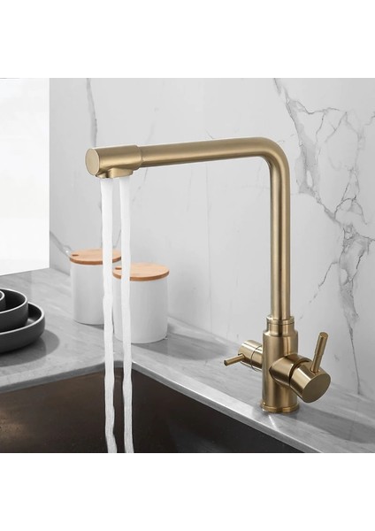 Mutfak Evye Bataryası Dual Flow Arıtma Çıkışlı Mat Gold 10 Yıl Güvenceli fiyatları