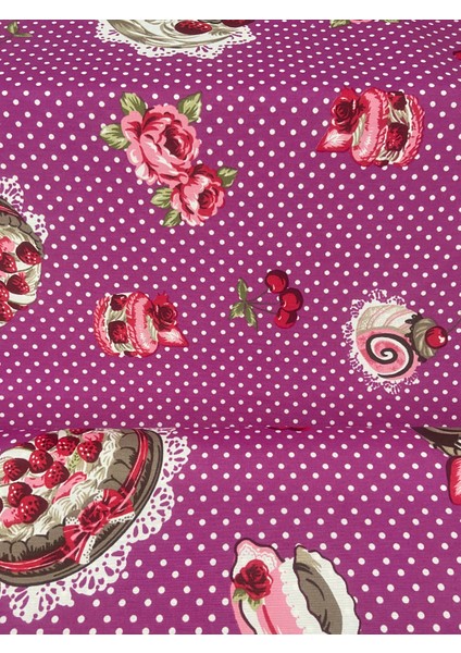 Pasta Desen,Dertsiz,Punch, Masa Örtüsü,Kırlent,Fon Perde Için Kumaş 100 x 180 cm