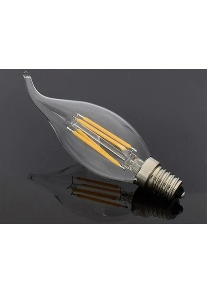 CT-4062 4W 220V E14 Duylu LED Kıvrık Rustik Ampul Günışığı 5 Adet