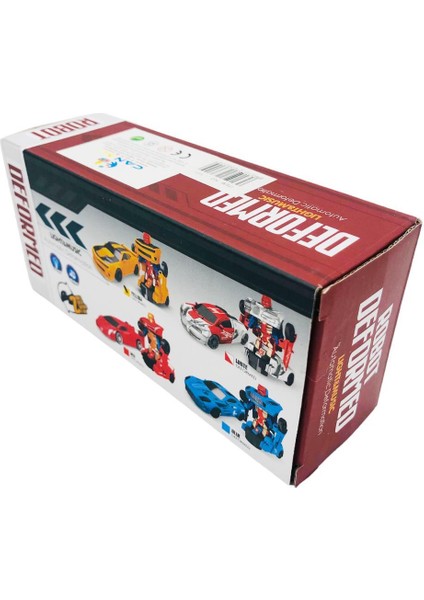 Canali Toys Robota Dönüşen Araba 117, Kendinden Robota Dönüşen Pilli Sesli ve Işıklı Araba