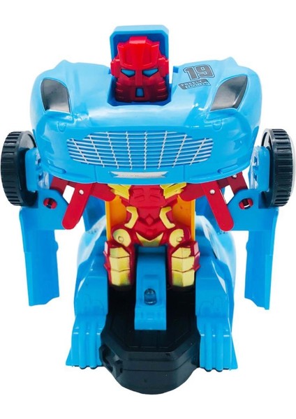 Can Ali Toys Canali Toys Robota Dönüşen Araba 117, Kendinden Robota Dönüşen Pilli Sesli ve Işıklı Araba