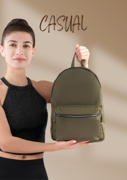 Idabag Casual Trend Midi Günlük Sırt Çantası Haki