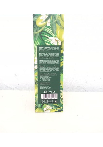 Kolonya Zeytin 400 Ml