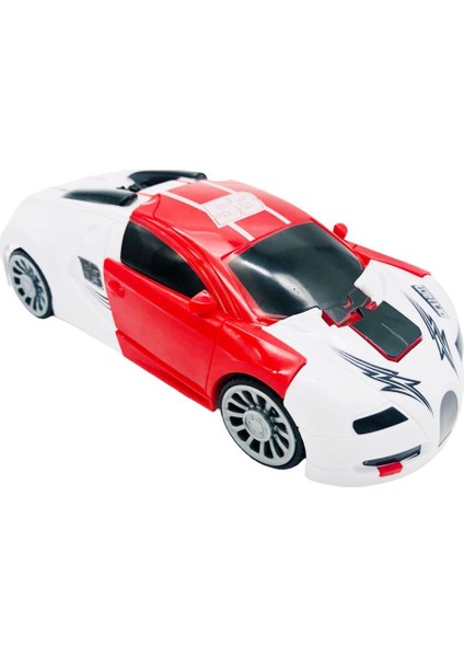 Canali Toys Robota Dönüşen Araba 117, Kendinden Robota Dönüşen Pilli Sesli ve Işıklı Araba