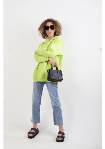 Buz Mavi Paçası Dikişsiz Mom Fit Jean Pantolon indirimleri