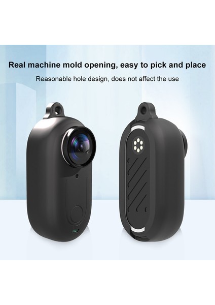 INSTA360 Go 3 Kamera Için Lens Kapaklı Silikon Kılıf (Yurt Dışından)